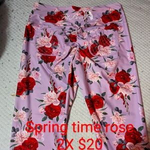 Fitbooty Apparel, Size 2X, Springtime Rose